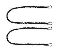 Extreme Max BoatTector 3006.2891 Lot de 2 tendeurs de Ligne Haute résistance 122 cm avec Crochets Moyens Noir