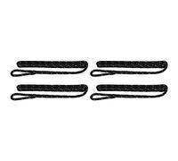 Extreme Max BoatTector 3006.3412 Lot de 4 Lignes d'amortisseur en Nylon Double Tresse, 0,95 x 1,8 m, Noir avec Traceur réfléchissant