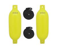 Extreme Max Standard 3006.7584 BoatTector Lot de 2 garde-boue gonflables Jaune fluo 11,4 x 40,6 cm
