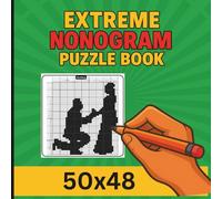 Extreme Nonogram Puzzle Book: 50+ Challenging Picture Logic Puzzles | 106 Pages of Pixel-Art Fun for Brain Training & Relaxation