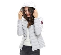 Extreme Pop Doudoune léger pour Femme avec à Capuche en Pure Duvet d'oie dernière Semaine de Grosses Ventes (M, Greige)