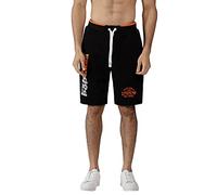 Extreme Pop Homme Short de Football Imprimé numérique Rugby Short Joggers Broderie UK Stock (XL, Noir)