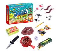 Extreme Prank Set - Collection de jouets réalistes de 15 pièces, ensemble de farces pratiques | Jouets amusants pour le poisson d'avril, Halloween, fête, maison, enfants, adolescents, adultes, bas