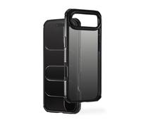 Extreme Protect Coque de Protection pour Apple iPhone 17 Air (Bumper D3O, sous Licence, résistant aux Chocs, aux Chutes et incassable, Coque pour Charge inductive, dégradé de Couleur) Noir