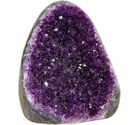 Extreme Rocks & Fossils Grappe d'améthyste - 1,5 à 0,9 kg - Cluster avec bords polis - Cristaux violets puissants - Géode d'Uruguay