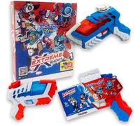 Extreme Shoot Power Master, Potente Pistola de Agua para Niños, Pistolas de Agua para Niños Pack de 2, Juegos para Niños de Quiosco, Pistolas de Juguete para el Mar, Piscina y Jardín, 8+ Años