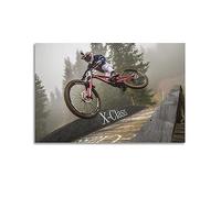 Extreme Sports Poster sur toile Motif VTT alpin 50 x 75 cm