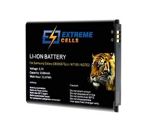 Extremecells Batterie pour Samsung Galaxy Note 2 Note II GT-N7100 GT-N7105, remplace EB595675LU