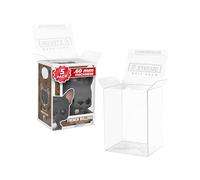EXTREMEGRIPPRO Lot de 5 boîtes de présentation en acrylique transparent de 10,2 cm pour Funko Pop, 0,6 mm d'épaisseur, empilables, fond autobloquant et couvercle en D