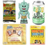 Extremely Mad Magazine Figure Icon Alfred E. Newman Pop! Bundled with Book of Moronic Wacky Mad Collection & Pack of Retro Cards 3 Items