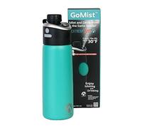 ExtremeMIST - GoMist Bouteille brumisateur et boisson - Brumisateur personnel - Bouteille d'eau rafraîchissante avec bec verseur facile à boire - Isolation à double paroi en acier inoxydable