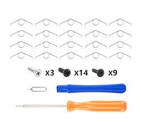 eXtremeRate 10 Paires Ressort Gâchette L2 R2 pour ps5 Manette BDM-030 BDM-040,Accessoires Manette de Remplacement avec Kit d'Outils de Réparation&Tournevis&Levier&Vis pour ps5 Controller