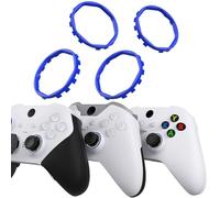 eXtremeRate 2 Paires Anneaux Joystick pour Xbox Elite Series 2 Core,pour Elite Series 2&Elite,Anneaux Décoratifs Octogonaux Redessinés pour Xbox Series X S eXtremeRate ASR Version Coque-Bleu