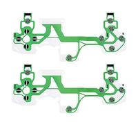 eXtremeRate 2 pièces de Circuit Imprimé à Ruban Flexible de Remplacement pour Film Conducteur de Manette PS4, Green, ZGP4F0082, Polyimide ou polyester avec pistes conductrices en cuivre