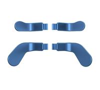 eXtremeRate 4 pcs Palettes Métalliques en Acier Inoxydable pour Xbox One Elite/Elite Series 2/Elite 2 Core Manette, Bleu Mat