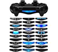 eXtremeRate Autocollants pour ps4 Manette LED Bandes,Cover Skin Sticker pour ps4 Pro Slim Controller-30 PCS