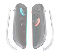 eXtremeRate Bandes Décoratives de Remplacement pour Switch Joycon 2,Coque Décorative Latérale pour Nintendo Switch 2 Joycon Façade DIY Strips avec Outil - Transparent