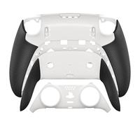 eXtremeRate Beyond-Arc Coque Arrière pour ps5 Edge Manette avec Grip en Caoutchouc & Coque Décorative de Remplacement pour ps5 Edge Controller-Blanc