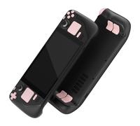 eXtremeRate Bouton Accessoires pour Steam Deck LCD Console,Bouton de Remplacement ABXY D-Pad Trackpad Triggers avec Tournevis Outils-Rose