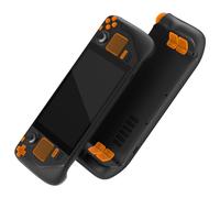 eXtremeRate Bouton de Remplacement pour Steam Deck LCD, Bouton pour Steam Deck LCD, Bouton Orange Transparent pour Steam Deck LCD, Coque Non Inclus