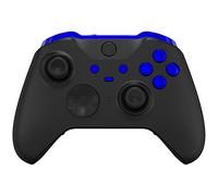 eXtremeRate Bouton de Remplacement pour Xbox One Elite Series 2 Manette, Trigger LB RB LT RT Bumpers ABXY Start Back Sync Buttons Customisé pour Xbox One Elite V2 Manette Modèle 1797, Bleu Chromé