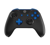 eXtremeRate Boutons Customisé Complet pour Xbox One S/X Manette, Trigger LB RB LT RT Bumpers D-Pad ABXY Start Back Sync Buttons de Remplacement pour Xbox One S/X Manette (Modèle 1708), Bleu