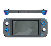 eXtremeRate Boutons de Remplacement ABXY pour Switch Lite, ABXY Home Filmer Plus Moins Dpad L R ZL ZR Trigger pour NSL, Kit de Boutons Remplacé Caméléon Violet Bleu avec Outils pour Switch Lite