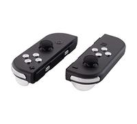 eXtremeRate Boutons de Remplacement Complet pour Nintendo Switch Joycon et Nintendo Switch OLED, Bouton ABXY Direction Home Plus Moins L R ZL ZR SR SL Trigger pour Joycon Manette,Argenté Chromé
