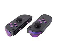 eXtremeRate Boutons de Remplacement Complet pour nintendo Switch Joycon et nintendo Switch OLED, Bouton ABXY Direction Home Plus Moins L R ZL ZR SR SL Trigger pour Joycon Manette,Caméléon Violet Bleu
