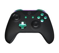 eXtremeRate Boutons de Remplacement Complet pour Xbox One S/X Manette, Trigger LB RB LT RT Bumpers D-Pad ABXY Start Back Sync Buttons Customisé pour Xbox One S/X Manette Modèle 1708, Violet Vert Pure
