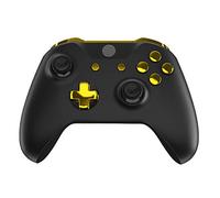 eXtremeRate Boutons de Remplacement Complet pour Xbox One S/X Manette, Trigger LB RB LT RT Bumpers D-Pad ABXY Start Back Sync Buttons Customisé pour Xbox One S/X Manette Modèle 1708, Doré Chromé