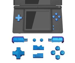 eXtremeRate Boutons de Remplacement pour Nintendo DS Lite Console Portable, Bouton D-Pad ABXY Start Select RL Power Volume Keys pour NDSL, Console Portable Non Incluse, Caméléon Violet Bleu
