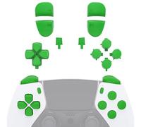 eXtremeRate Boutons de Remplacement pour ps5 Edge Manette, D-Pad Share Options Home Face Boutons R1 L1 R2 L2 Triggers Compatible avec ps5 Edge Controller, Vert