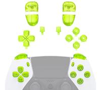 eXtremeRate Boutons de Remplacement pour ps5 Edge Manette, D-Pad Share Options Home Face Boutons R1 L1 R2 L2 Triggers Compatible avec ps5 Edge Controller, Vert Citron Clair