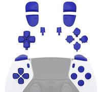 eXtremeRate Boutons de Remplacement pour ps5 Edge Manette, D-Pad Share Options Home Face Boutons R1 L1 R2 L2 Triggers Compatible avec ps5 Edge Controller, Bleu