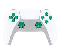 eXtremeRate Boutons Dpad ABXY avec Joysticks Métal pour ps5 Manette, Boutons Joysticks Métal de Remplacement pour ps5 Manette, Vert