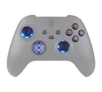 eXtremeRate Boutons Lumineux LED pour Xbox Series X S Manette avec Joystick de Remplacement pour Xbox Series X S,DTF V2 LED Kit pour Xbox Core Controller(Sans Manette)-Grain de Bois