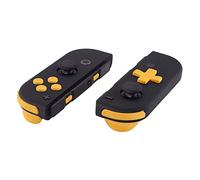 eXtremeRate Boutons pour Nintendo Switch/OLED Manette,Accessoires de Gâchette L R ZL ZR SR SL et ABXY Interchangeables,Jaune Dpad Version-sans Joycon