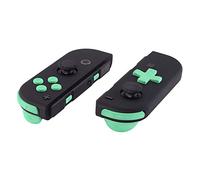 eXtremeRate Boutons pour Nintendo Switch/OLED Manette,Accessoires de Gâchette L R ZL ZR SR SL et ABXY Interchangeables,Menthe Vert Dpad Version-sans Joycon