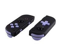 eXtremeRate Boutons pour Nintendo Switch/OLED Manette,Accessoires de Gâchette L R ZL ZR SR SL et ABXY Interchangeables,Violet Clair Dpad Version-sans Joycon