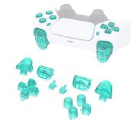 eXtremeRate Boutons Remplacement pour ps5 Manette BDM-010/020, Kit de Boutons D-Pad R1 R2 L1 L2 Triggers Share Options avec Outils pour ps5 Manette, Vert Émeraude
