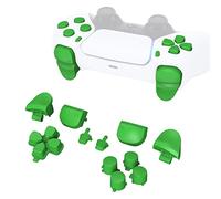 eXtremeRate Boutons Remplacement pour ps5 Manette BDM-010/020, Kit de Boutons D-Pad R1 R2 L1 L2 Triggers Share Options avec Outils pour ps5 Controller, Vert