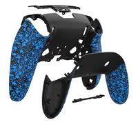 eXtremeRate Coque Arrière pour PS 5 Edge Manette,Boîtier de Rempalcement pour PS 5 Edge Controller-Bleu Texturé