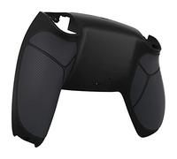 eXtremeRate Coque Arrière pour ps5 Manette BDM-010/020/030/040/050/060, Coque de Remplacement pour ps5 Manette, Boîtier Arrière Personnalisée avec Grip en Caoutchouc, Noir