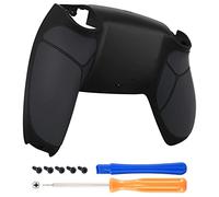 eXtremeRate Coque Arrière pour ps5 Manette, Coque Arrière de Remplacement pour ps5 Manette, Coque Arrière Personnalisée avec Grip en Caoutchouc pour ps5 Manette, Noir
