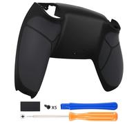 eXtremeRate Coque Arrière pour ps5 Manette, Coque Arrière de Remplacement pour ps5 Manette, Coque Arrière Personnalisée avec Grip en Caoutchouc pour ps5 Manette, Noir