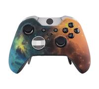 eXtremeRate Coque Avant,Boîtier Housse de Remplacement pour Xbox One Elite Manette Contrôleur Modèle 1698-Univers Étoile Orange