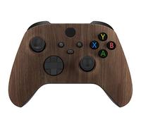 eXtremeRate Coque Avant Customisée pour Xbox Séries X/S, Coque Avant de Remplacement pour Xbox Séries X/S Manette, Grain de Bois