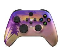 eXtremeRate Coque Avant Customisée pour Xbox Séries X/S, Coque Avant de Remplacement pour Xbox Séries X/S Manette, Neon Miami