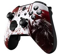 eXtremeRate Coque avant de boîtier pour Xbox One Elite Series 2, plaque frontale personnalisée avec anneaux d'accentuation pour manette Xbox Elite 2 Core (modèle 1797) - Blood Zombie